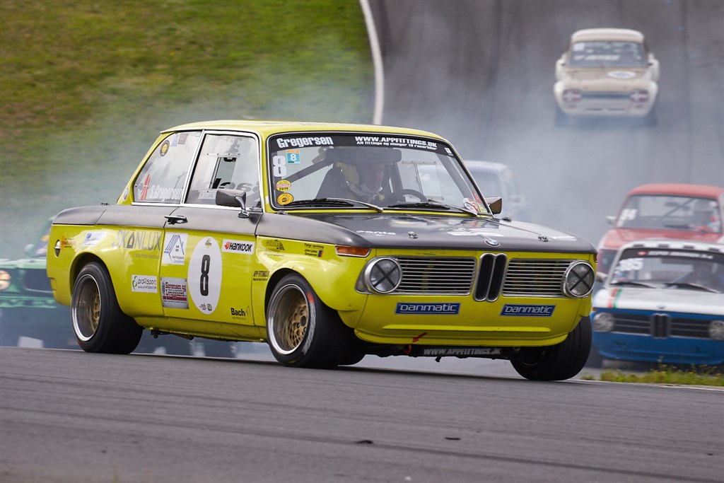 Steffen Lykke Gregersen satte ny banerekord i 71-klassen med sin BMW 2002 Ti
(Foto: Ib Trebbien)